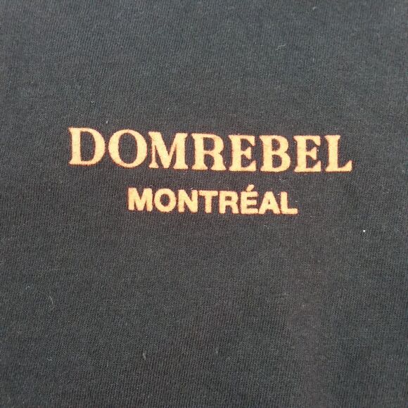 Dom Rebel Montreal Men's XL Black T Shirt Melt Domrebel Swarovski Elements Rare - Picture 3 of 10